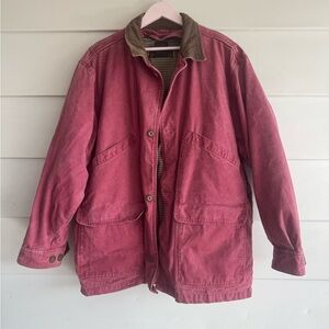 Vintage Eddie Bauer Men's Burgundy Jacket L